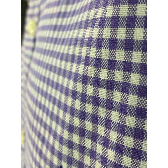 Polo Ralph Lauren Long Sleeve Button-Down Shirt Purple Check Size XL Classic Fit - Picture 9 of 11
